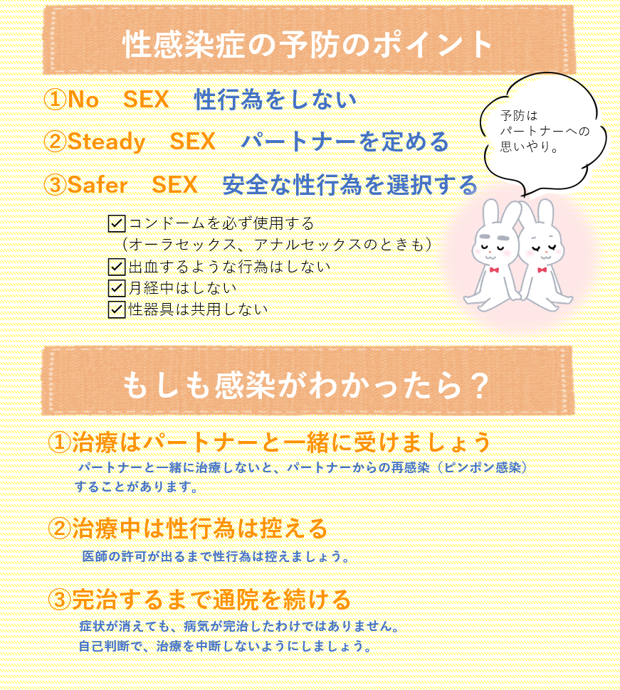 性感染症の予防のポイント